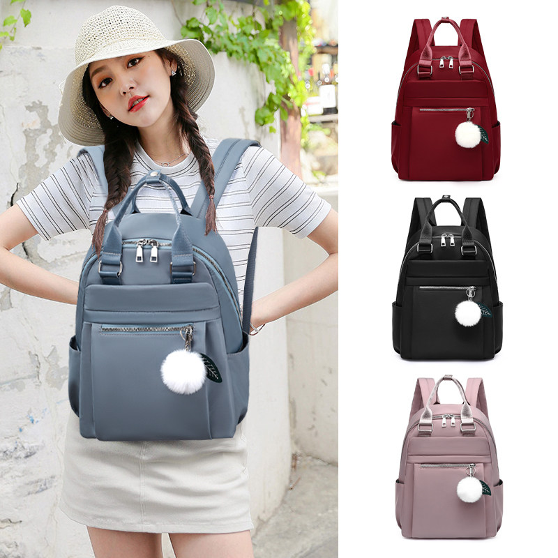 Oxford Cloth Double Shoulder Bag Woman 2022 New Fashion Tide Large Capacity 100 Hitch Student Bag Lady Bag Computer Bag
