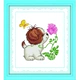 Lụa thêu cross stitch chó con chó con nhỏ dễ thương 2019 mới phim hoạt hình cho trẻ em phòng ngủ phòng đơn giản mới làm quen nhỏ - Công cụ & phụ kiện Cross-stitch