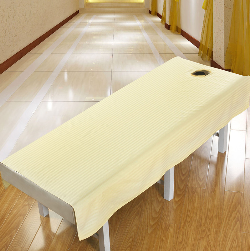 Mùa hè đơn giản bông làm đẹp giường đơn giản bông rửa bông massage với lỗ cơ thể massage chân tắm tấm drap giường hàn quốc