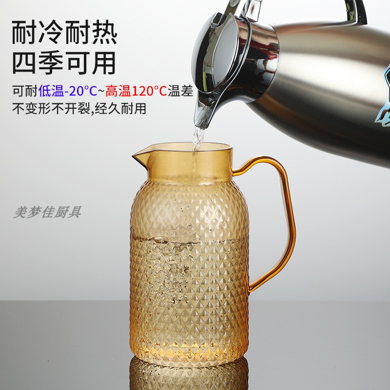亚克力塑料扎壶为何成为酒店餐厅果汁壶首选？耐高温商用饮料壶有何特别之处？-冷水壶-淘宝好物网