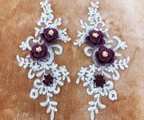 Car Bony Lace Water Soluble Lace Solid Flowers Lace lace Fancy Wedding Dress Dress Hat DIY Decorative Accessories