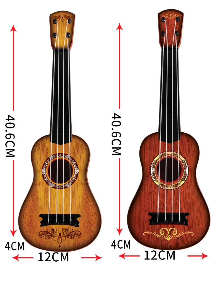 Trẻ em của đồ chơi đàn guitar có thể chơi nhạc cụ nhỏ guitar mini ukulele âm nhạc bé