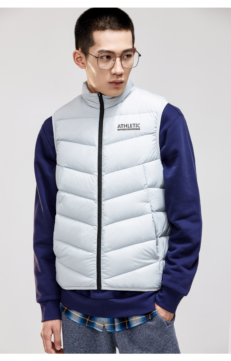 Anta nam xuống áo khoác vest 2018 mùa đông mới dày áo ấm gió áo khoác đứng cổ áo khoác thể thao - Áo thể thao áo gió thể thao nam