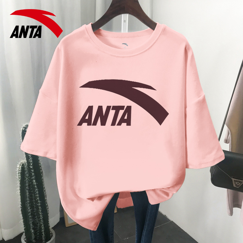 Anta Short Sleeve T Shirt Clothes 2023 Summer New Sweater Relax Fitness Sports Half - sleeve Casual Short T Top