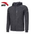 Anta jacket nam 2019 xuân mới áo khoác giản dị áo len trùm đầu áo thể thao nam 15971716 - Áo khoác thể thao / áo khoác áo khoác mỏng nam adidas Áo khoác thể thao / áo khoác