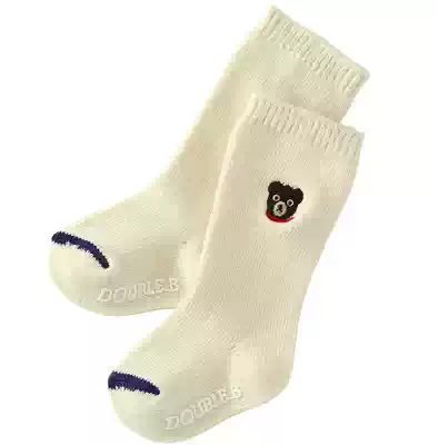 National Present 30% off Japan mikihouse black Bear soft knitted mid-tube socks made in Japan 60-9702-239