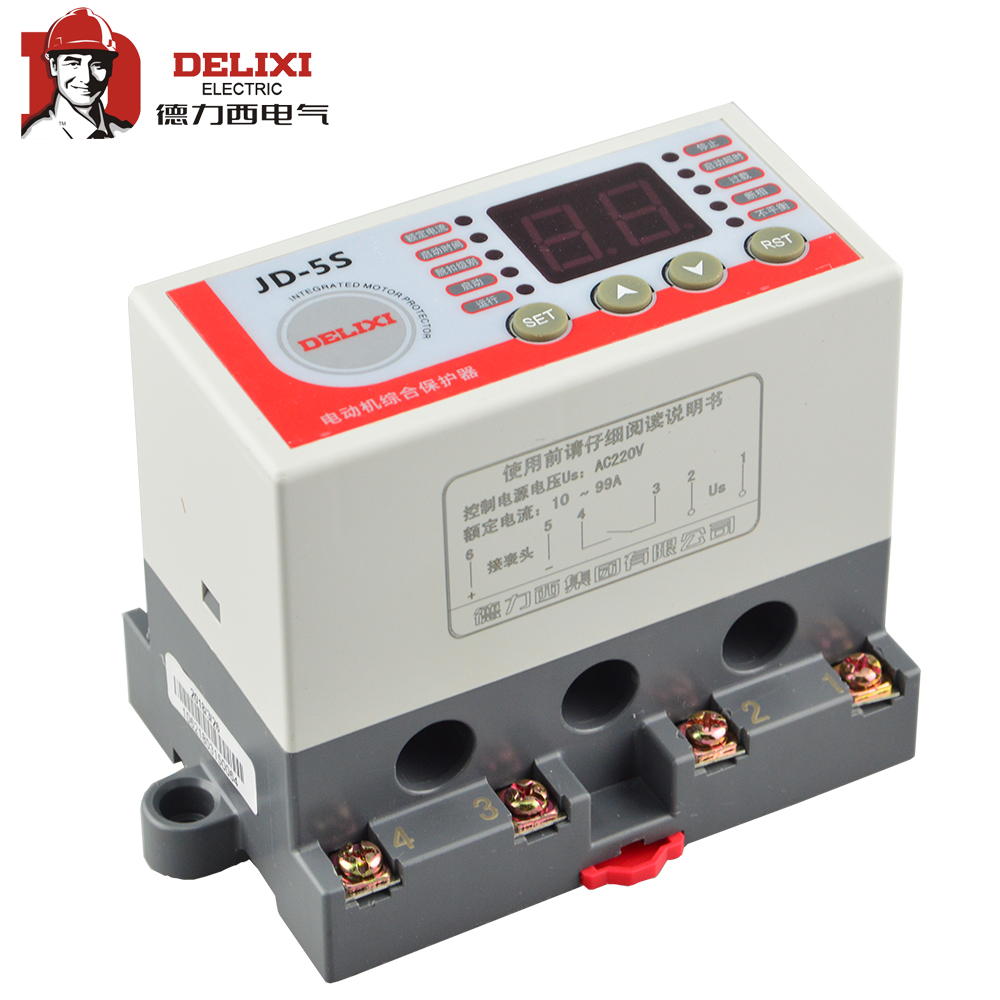 220/380V AC Digital Electric Motor Protector 3-160A Overload Phase Loss Protector with Display Phase Loss Protector AC220V-1 220/380V AC Digital Electric Motor Protector 3-160A Overload Phase Loss Protector with Display Phase Loss Protector AC220V-1