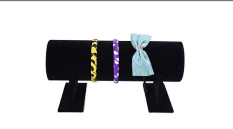 Lấy! Flannel một lớp ba lớp vòng đeo tay khung trang sức hiển thị đứng đồng hồ đeo tay kệ trưng bày đứng - Vòng đeo tay Cuff vòng đá phong thủy