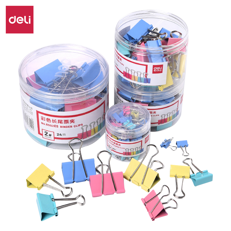 Small clip powerful anchoytail clip bookbinder with the number dovetail clip in the right-hand color large long tail clip