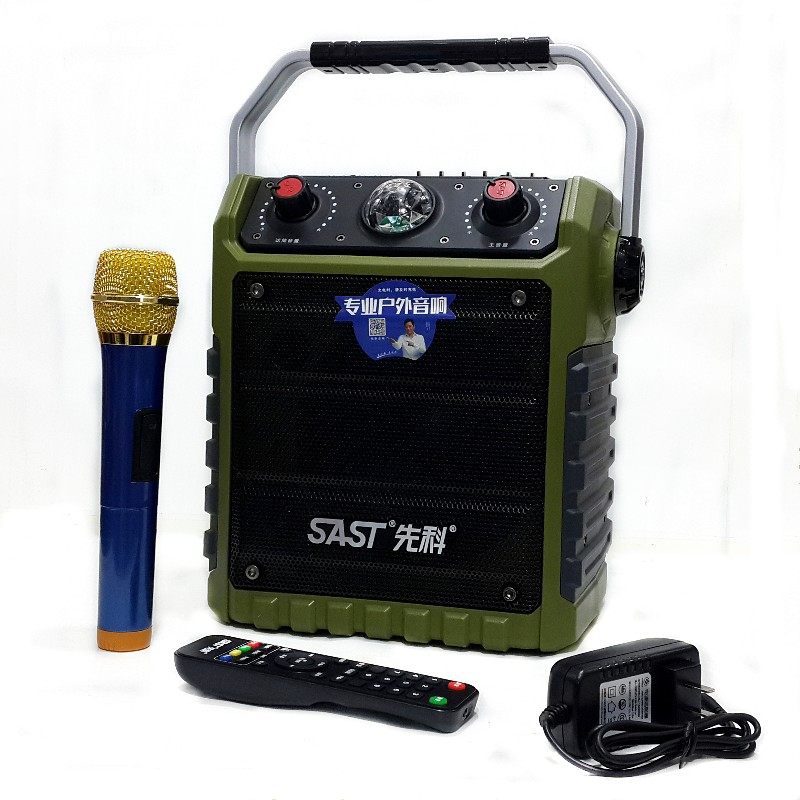 Shenko outdoor Bluetooth audio with wireless microphone mobile portable portable ksong playing guitar square dancing speaker