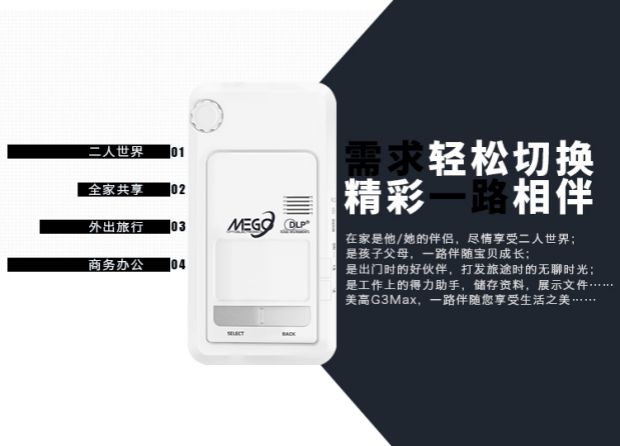 Máy chiếu siêu nhỏ cầm tay MEGO Migao G3 MAX Máy chiếu mini WIFI WIFI HD - Máy chiếu máy chiếu mini sony