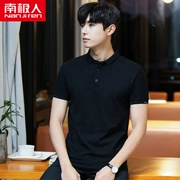 Nam cực polo áo sơ mi nam ngắn tay T-Shirt nam mùa hè kinh doanh bình thường màu rắn t-shirt ve áo nửa tay quần áo triều