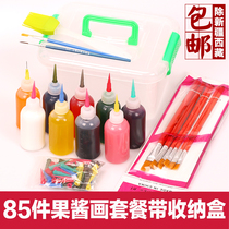 Hotel chef jam drawing tool set 85 pieces of jam brush jam bottle pull creative decoration