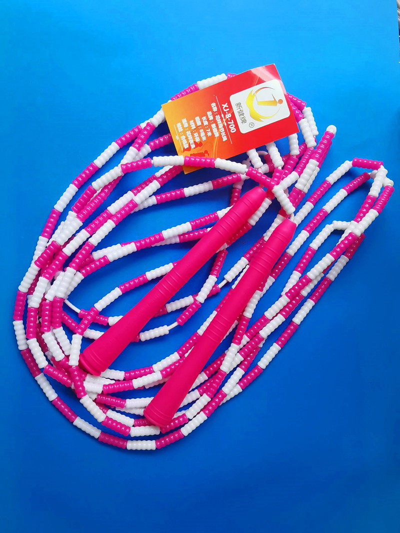 Taiura New Bodybuilding Pattern String Beads Bamboo Festival Long Jump Rope 7 m Group Large Rocking Rope Student Competition Fitness Sports Rope