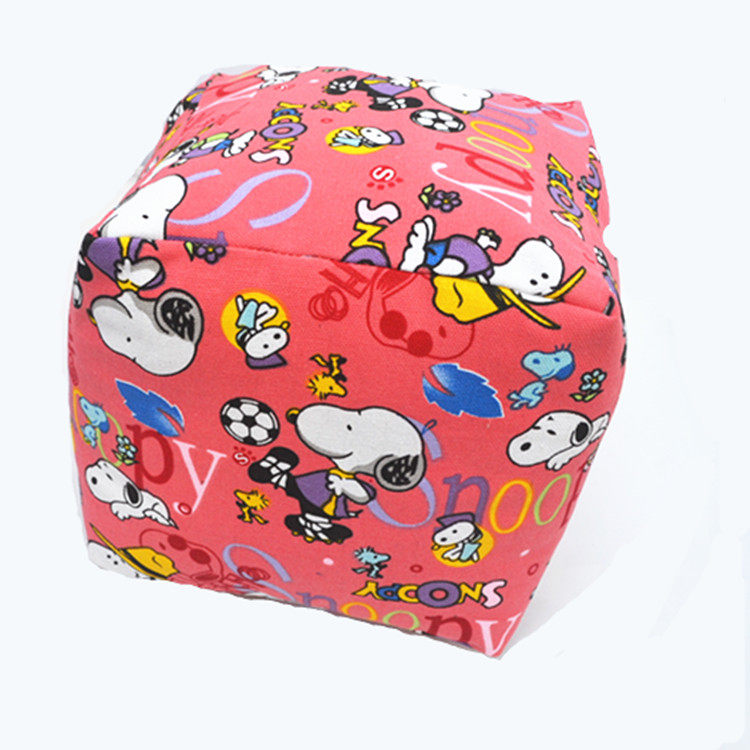 Kindergarten students and children's handicraft homework sandbag Pearl cotton big sand bag 20cm cube soft