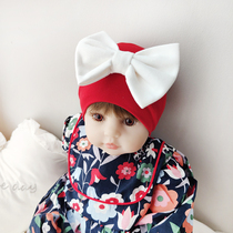 Cotton newborn hat 0-3 months Baby Baby Baby Baby cap cute super cute bow baby cap