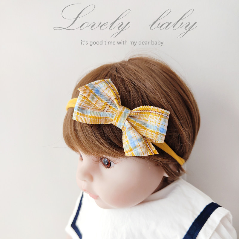 Female baby head decorated with baby hair with cute super cute princess Butterfly knot baby birthday hair adorned with Korean version of the tide