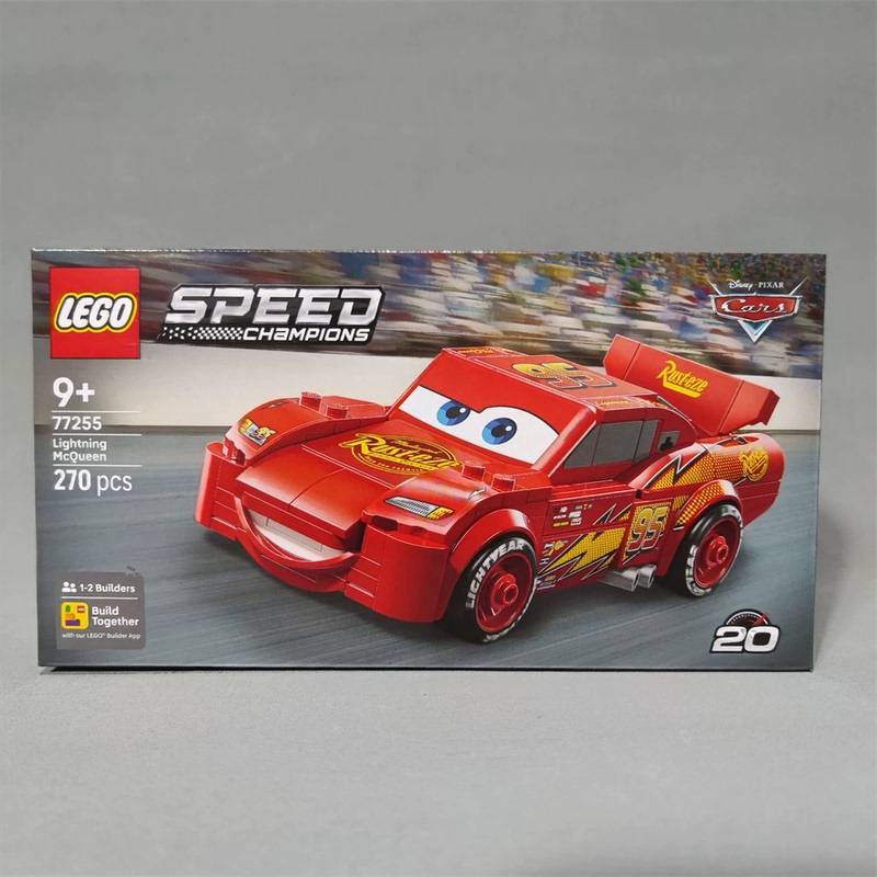 Genuine Lego 77255 Lightning Mcqueen Speed Super Racing Car Building Blocks
