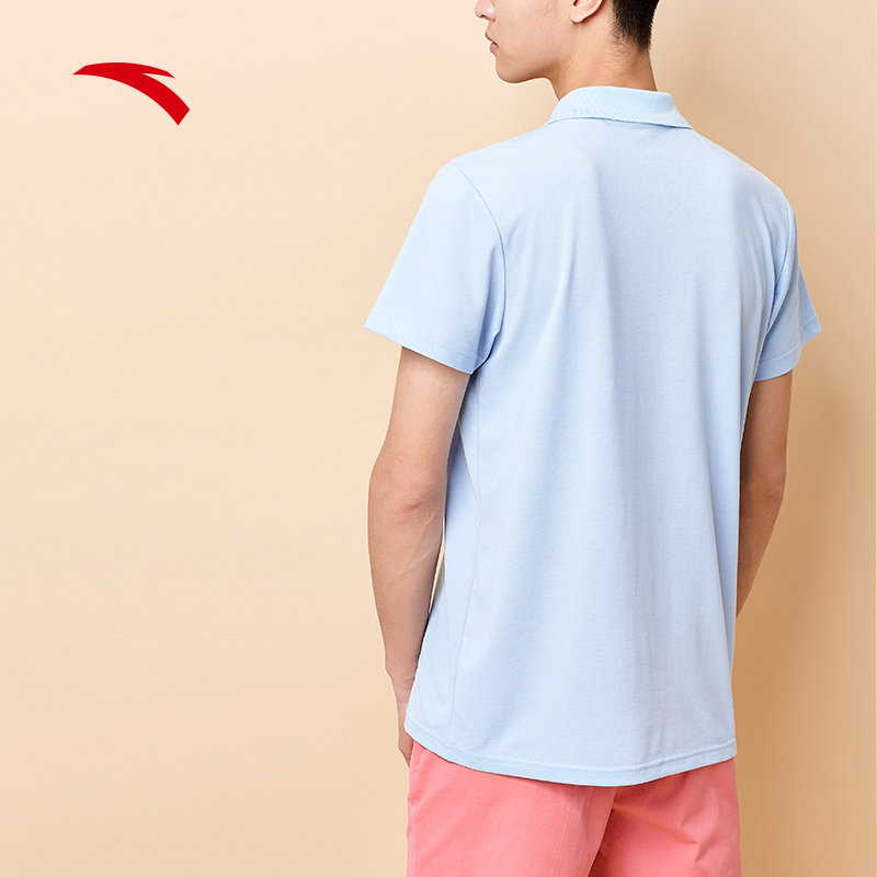 Trang web chính thức của Anta nam ngắn tay 2019 hè mới đơn giản thời trang áo len thoải mái áo sơ mi POLO thời trang áo thun - Áo polo thể thao áo polo nam trung niên