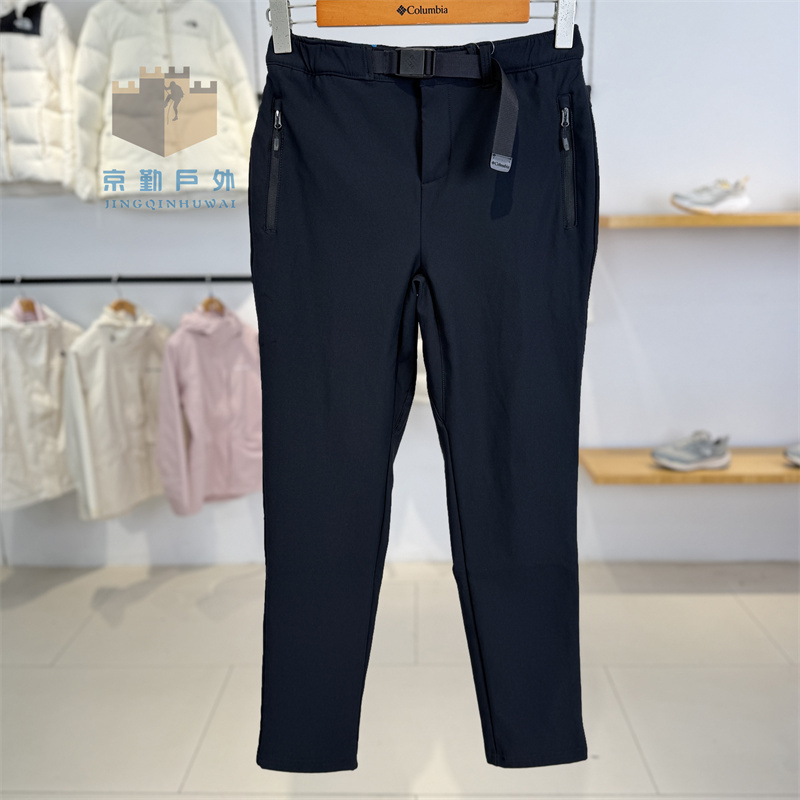 New Autumn and Winter Columbia Women's Pants Outdoor Waterproof Windproof Thin Fleece Warm Softshell Pants Xr4991