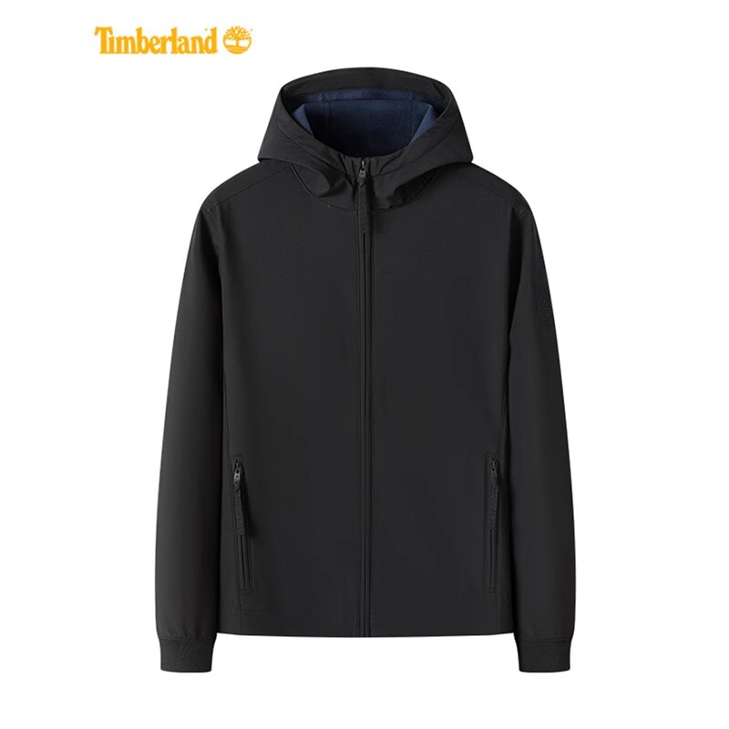 New Autumn and Winter Timberland Outdoor Jacket Men's Hooded Fleece Soft Shell Jacket A43A2