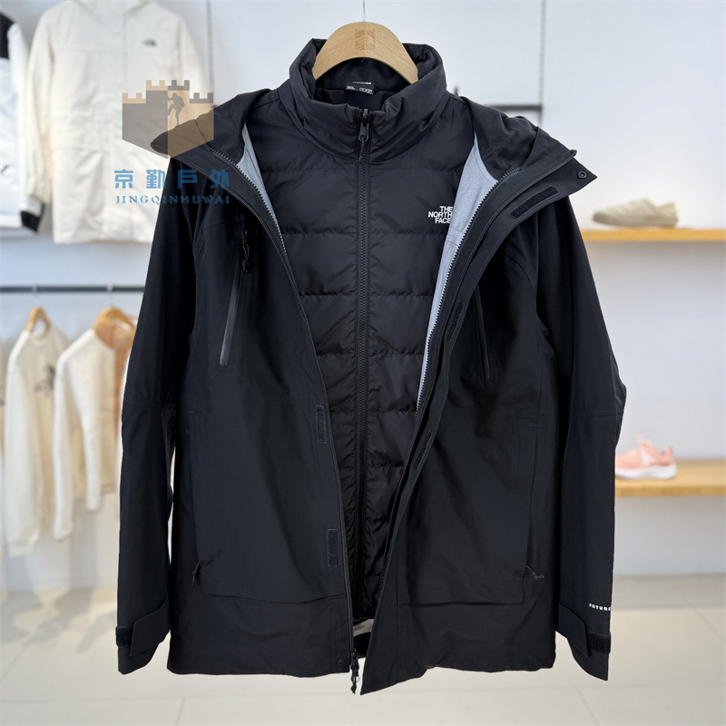 New Autumn and Winter Thenorthface Three-In-One down Jacket for Men, Outdoor Waterproof and Warm 89Zm