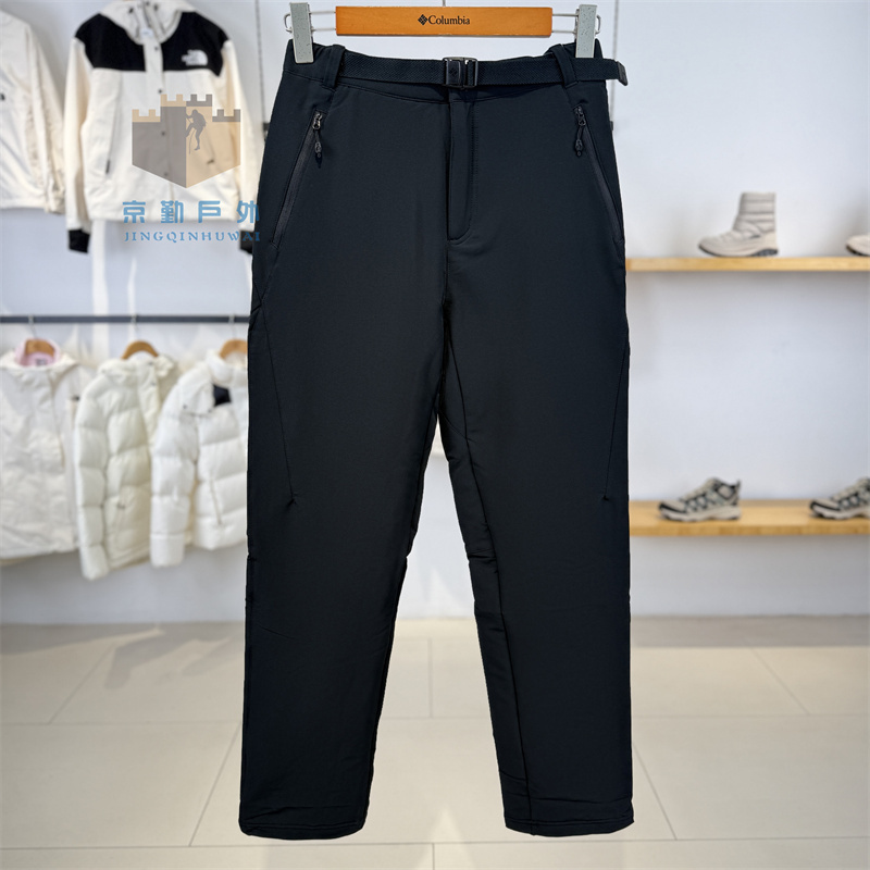 26 Autumn/Winter New Columbia Men's Outdoor Thermal Padded Thickened Warm Water-Repellent Hiking Pants Ae8738