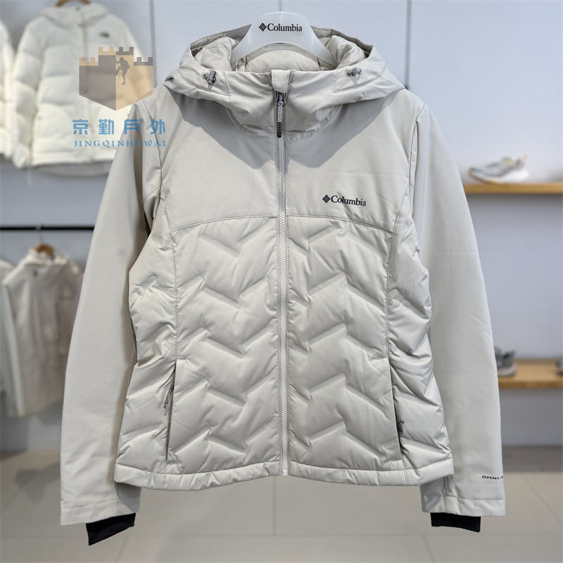 25 Autumn/Winter New Columbia Women's Outdoor Windproof and Waterproof Gold Dot Thermal 650 Fill Power down Jacket | Xr8598