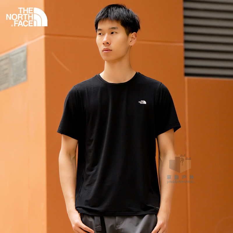 [Classic Style] Thenorthface North Face Quick-Drying Men's Outdoor New Moisture-Absorbing Breathable Short-Sleeved T-Shirt