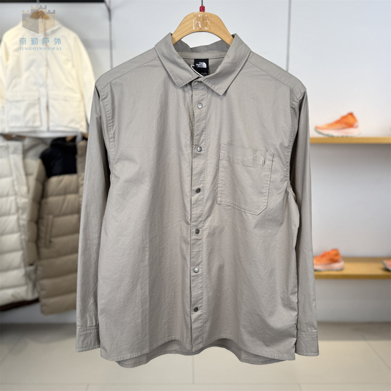26 Autumn/Winter New the North Face Long Sleeve Shirt Men's Outdoor Casual Breathable Shirt Jacket 8Kfp