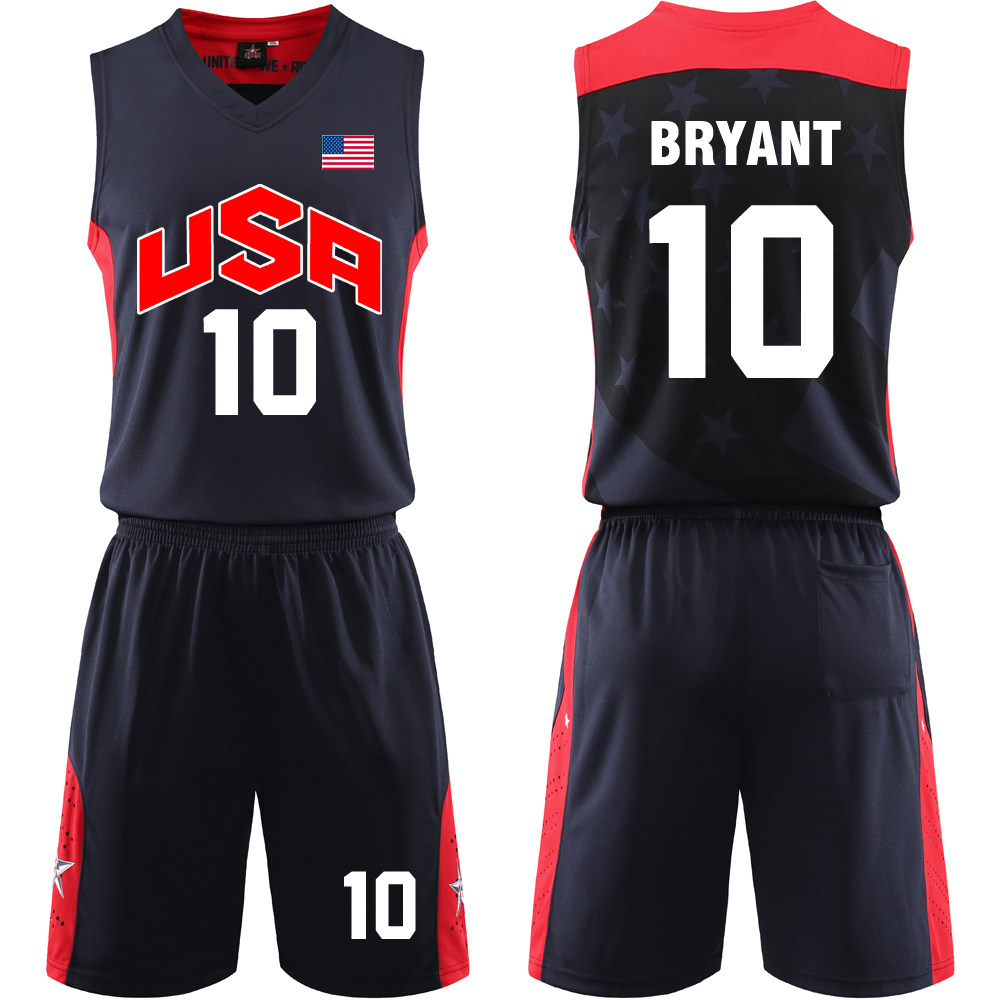 No. 10 Cosby USA Dream Team Dream ten U.S. National Team Basketball Competition Training suit Custom print