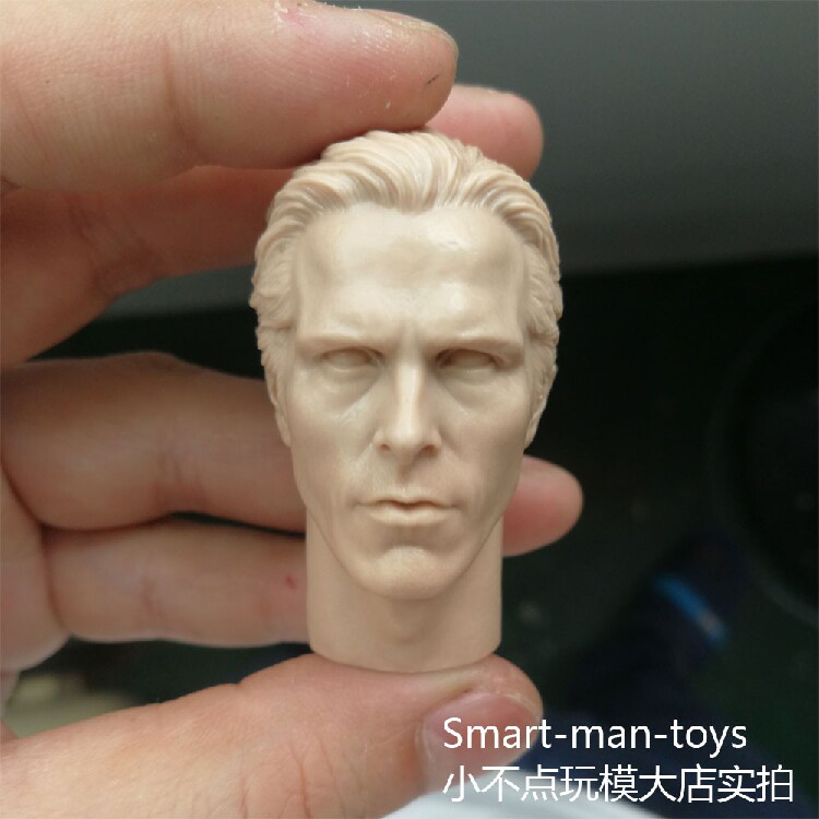 1 6 Batman The Dark Knight Rises Christian Bale Wayne White Die Head Sculpture
