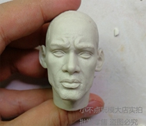 1 6 white mold Will Smith head sculpted black coat of mans accessories
