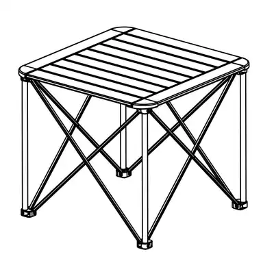 Loss clearance refused to return]All aluminum alloy folding table Outdoor portable folding table picnic barbecue table