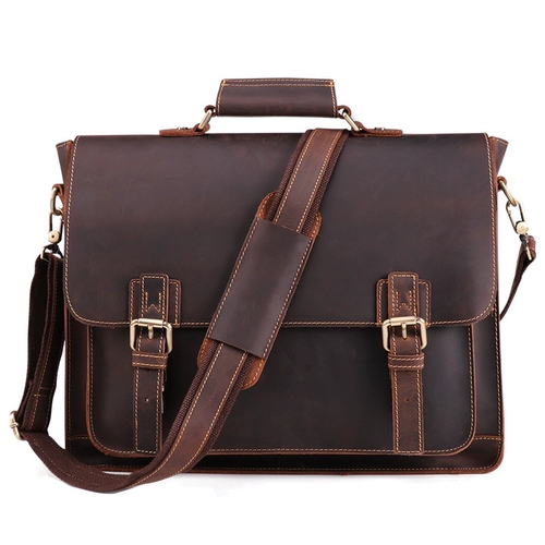 Сумка через плечо, сумка на одно плечо, кожаный ноутбук, из натуральной кожи, 15 дюймов