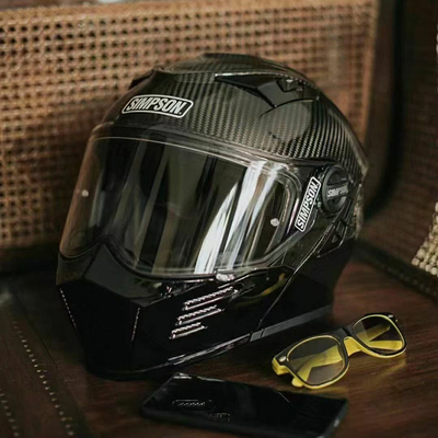 SIMPSON SIMPSON Double Lens Retro Harley Indian Full Helmets Unveiled Helmets Men and Women