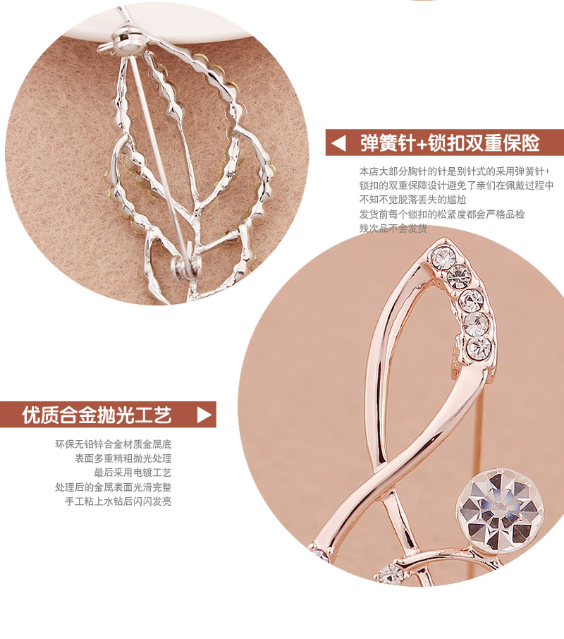 Hàn Quốc rhinestone lưu ý trâm cài phụ nữ áo len pin khăn choàng khóa hoang dã áo len lắp ráp trang sức phương tây - Trâm cài cài áo vest