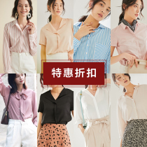 Shirt collection)Early cotton commuter small lapel short-sleeved shirt womens cotton dark placket short-sleeved shirt