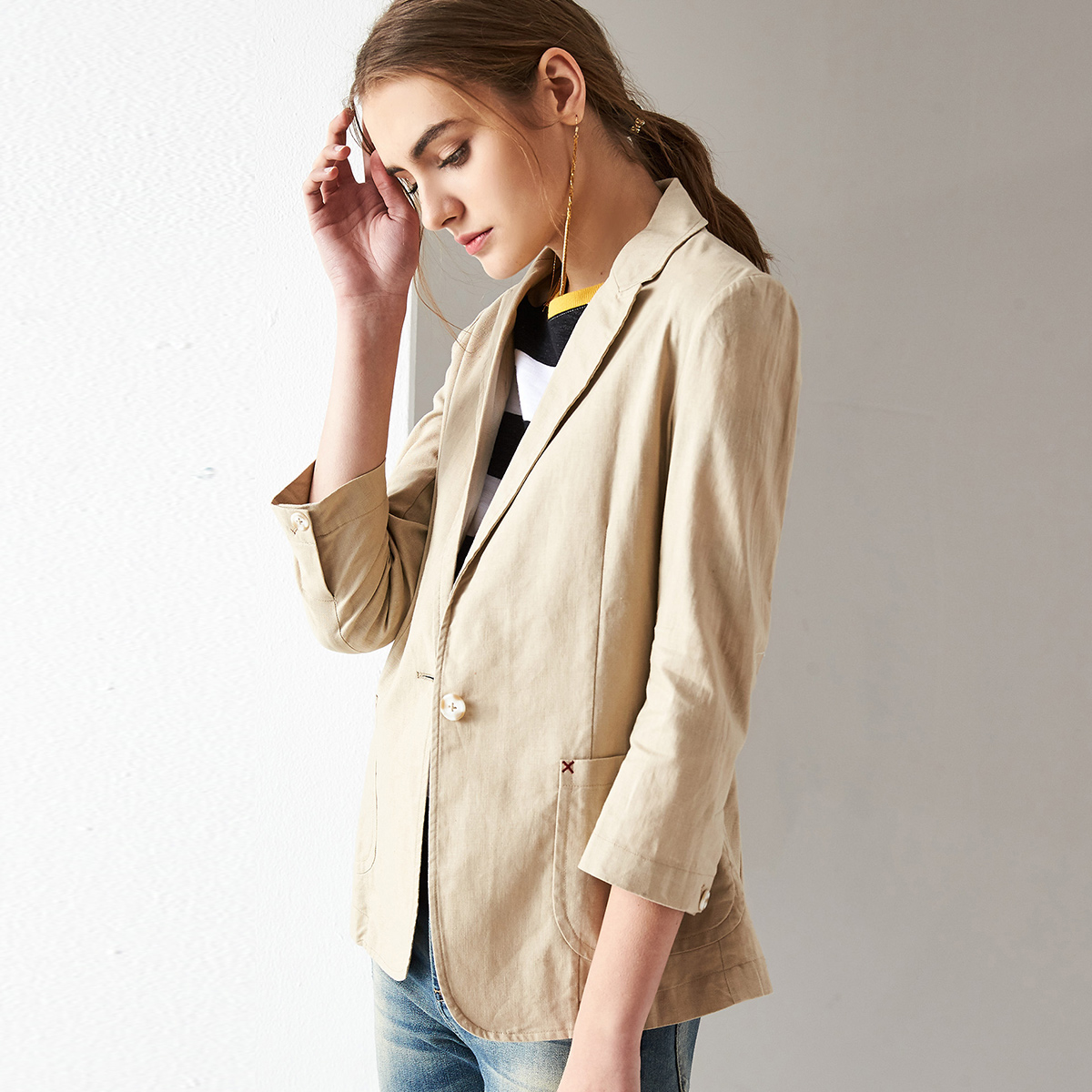 Veste pour femme en Chanvre - Ref 3221256 Image 4