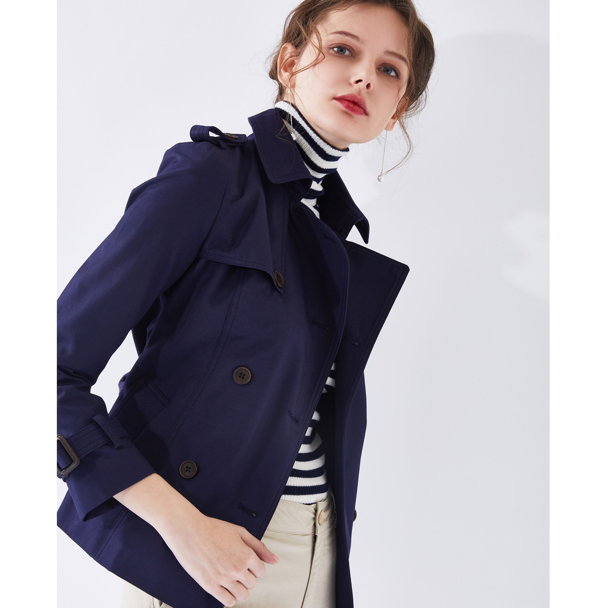 Trench pour femme en Coton - Ref 3225803 Image 3