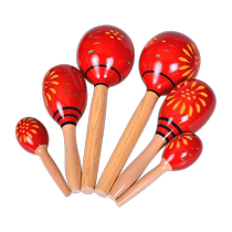 Olff sand hammer children percussion instrument kindergarten Early education Puzzle Toys Big Wooded Woodcut Sandball Students