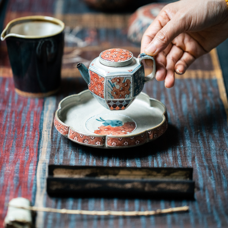 Wuwshe Makeup Clay Artware, Teapot, Wine Warmer, Fruit Plate, Incense Box, Antique-Style Ritual Feel, Tea and Food Fragrance Wuwshe Makeup Clay Artware, Teapot, Wine Warmer, Fruit Plate, Incense Box, Antique-Style Ritual Feel, Tea and Food Fragrance