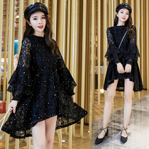 Pregnant women dress spring and autumn 2020 New loose foreign style irregular dress fairy Super fairy skirt spring top