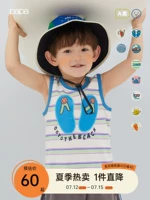 Летний легкий и тонкий жилет подходит для мужчин и женщин для девочек для отдыха, детская хлопковая футболка, в западном стиле