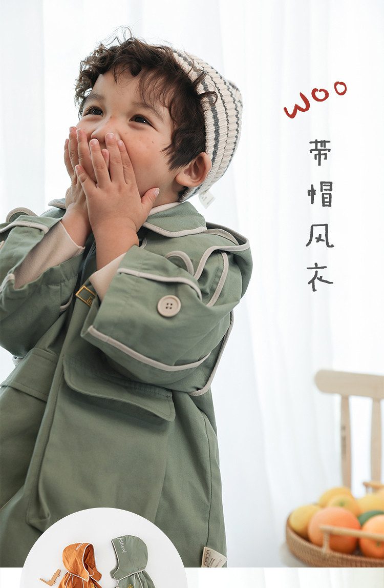Хлопковая детская куртка подходит для мужчин и женщин для девочек для отдыха, плащ с капюшоном, 0-5 лет 
