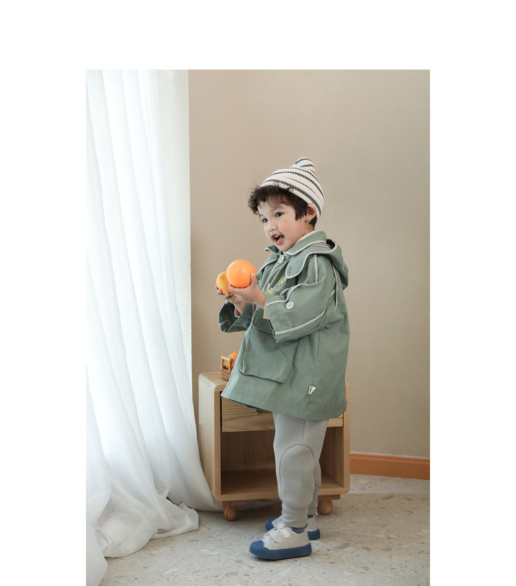 Хлопковая детская куртка подходит для мужчин и женщин для девочек для отдыха, плащ с капюшоном, 0-5 лет 