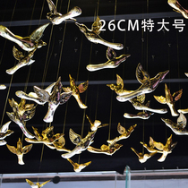 Hanging large 26cm ceiling pendant hotel shopping mall air interior decoration electroplating bird exhibition hall new pendant