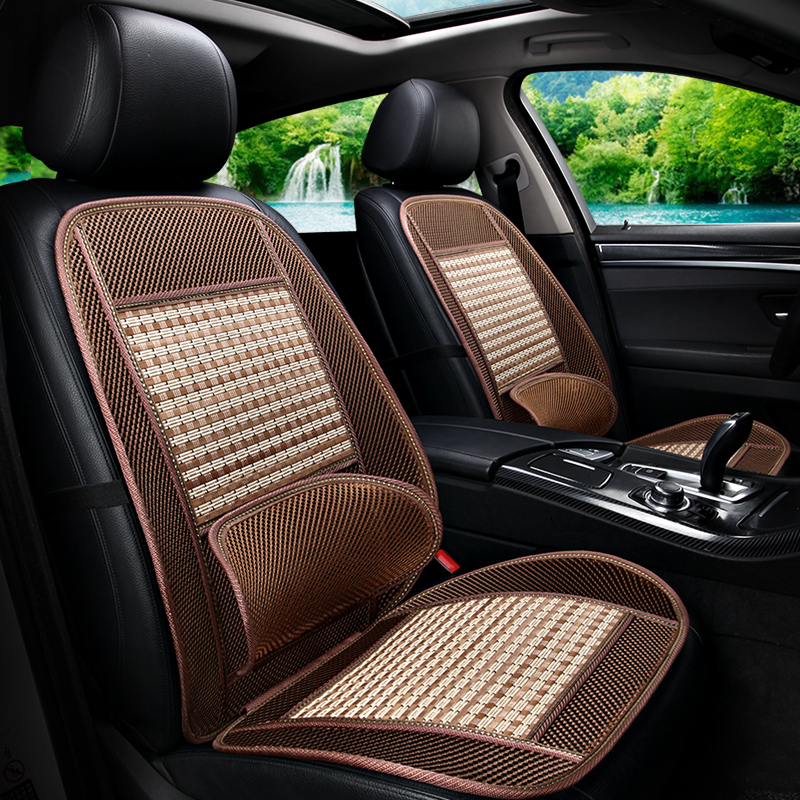 Summer car with seat cushion waist cushion waist backrest driver bamboo sheet ventilation cushion mesh back against cushion cool cushion