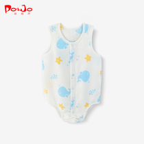 Leather Jo Summer Dress Newborn Baby Clothes Men And Women Conjoined Clothes Clothing Triangle Khaclothes Gauze Summer