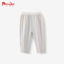 Piao Qiao spring autumn boys and girls Children Baby long pants leggings outside wearing casual pants warm pants
